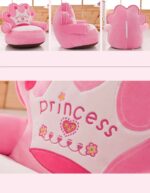 Kids Sofa Seat Cute Design Soft Couches Plush Seat (Blue) - Image 4