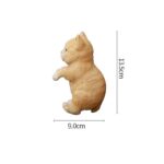 Flowerpot Edge Huggers Garden Decoration Ornaments Orange Cat design - Image 2