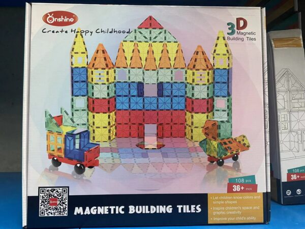 Magnetic Tiles Building Blocks 108PCS - Image 2