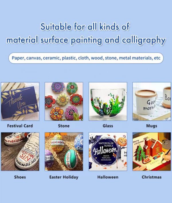 12pcs Acrylic Painter Marker Pen none washable marker - Image 2