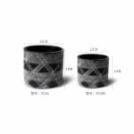 A Pair of cement Flower Pots Set (3018) - Image 2