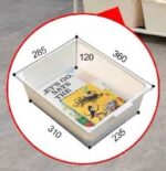Kids bookshelf 4+2 layers with storage tray - Image 3