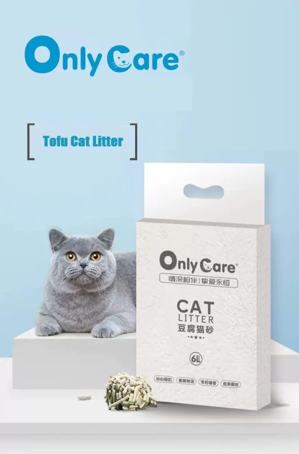 Food Grade Tofu Cat Litter flushable in toilet 6Lx6 bags (charcoal) - Image 4