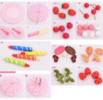 Wooden Decoration Cake Set Pretend Play Kitchen Toy Gift Set - Image 2