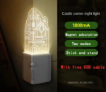 Rechargeable Night Light Magnetic attraction light up wall corner - Image 3