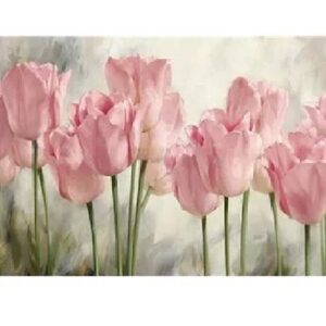 DIY Paint By Numbers Canvas Framed - Tulip