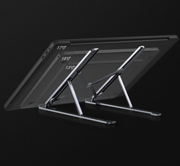 Adjustable Foldable Laptop Stand Desktop Tablet Holder Stand Grey colour - Image 7