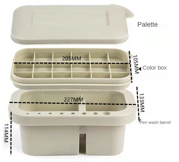 Brush Washing Bucket Multifunction Pen Barrel - Image 2