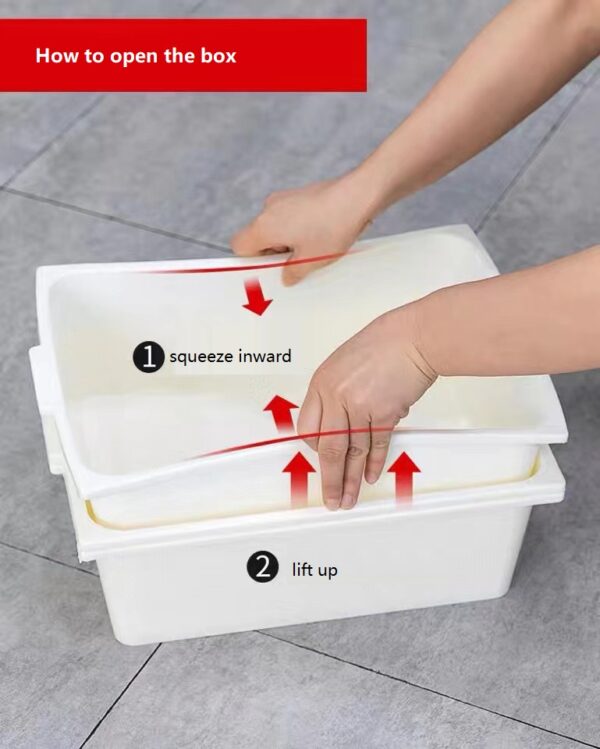 Kids bookshelf 4+2 layers with storage tray - Image 10