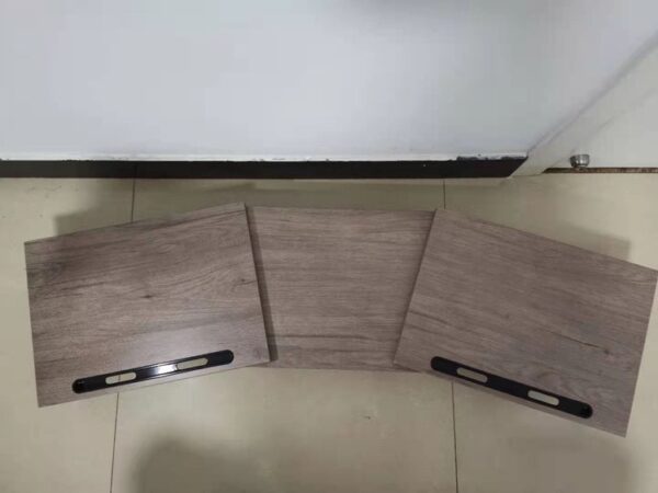 Computer Monitor Stand Riser, adjustable angle and length - Oak colour - Image 6