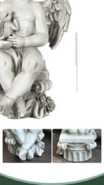 Garden sculpture Angel and Squirrel Garden Ornament (715320HP-3) - Image 5