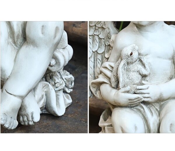 Garden sculpture Angel and Squirrel Garden Ornament (715320HP-3) - Image 3