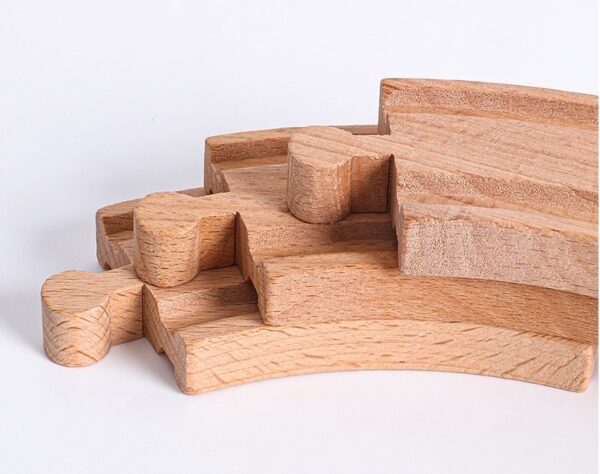 Wooden Train Table with trains tracks and toys and storage drawer (100pcs) - Image 7