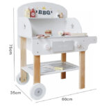 Simulation BBQ Grill Kitchen Pretend Play Wooden Toys - Image 3