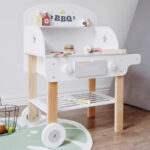 Simulation BBQ Grill Kitchen Pretend Play Wooden Toys - Image 2