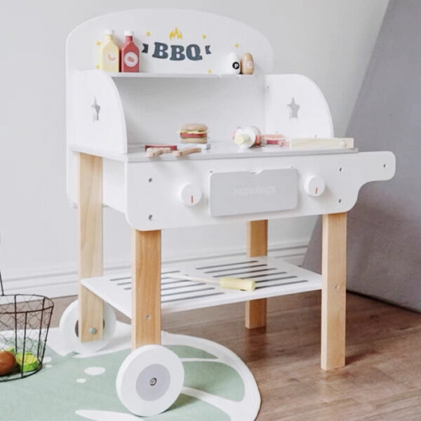 Simulation BBQ Grill Kitchen Pretend Play Wooden Toys - Image 2