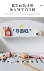 Simulation BBQ Grill Kitchen Pretend Play Wooden Toys - Image 6