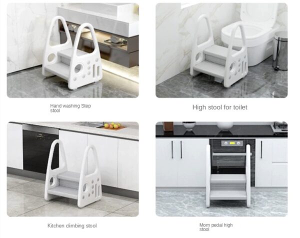 Toddler 2 Step Stool Toilet training - Pink - Image 3