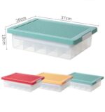 Building bricks storage box set of 3 with base plate lid - Image 6