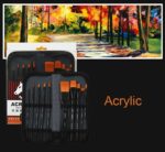 Maries Paint Brush Set 11 Pieces Acrylic Painting Set (Black) - Image 4