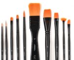 Maries Paint Brush Set 11 Pieces Acrylic Painting Set (Black) - Image 2