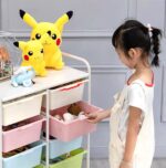 toy storage trolley 3x5 layers with 10 white colour trays - Image 8