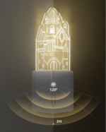 Rechargeable Night Light Magnetic attraction light up wall corner - Image 5