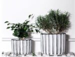 A Pair of cement Flower Pots Set (3029) - Image 3