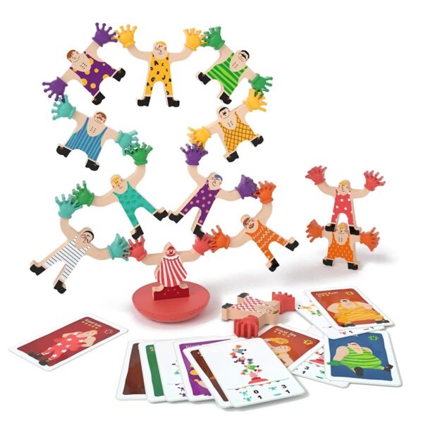 Fingertip Hercules Stack Game Wooden Balance Building Blocks Board Games - Image 2