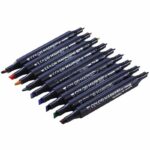 80 Piece Dual Tip Marker Pen Set with Pen holder - Image 6