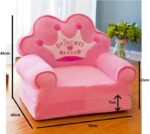 Kids Sofa Seat Cute Design Soft Couches Plush Seat (Pink) - Image 2