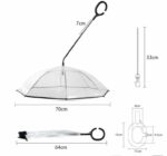 Pet Umbrella Portable Clear Stick Umbrella with Walking Leash - Image 2