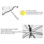 Pet Umbrella Portable Clear Stick Umbrella with Walking Leash - Image 5