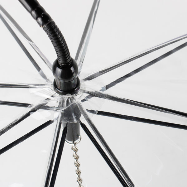 Pet Umbrella Portable Clear Stick Umbrella with Walking Leash - Image 6