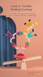 Fingertip Hercules Stack Game Wooden Balance Building Blocks Board Games - Image 8