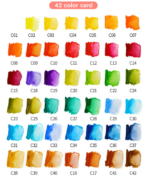 42 Colour Watercolour Paint Set with water brush and Sponge - Image 11