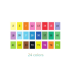 24 Colors Artist Brush Sketch Marker Pens Water Based Twin Tip Art Marker Pen - Image 2