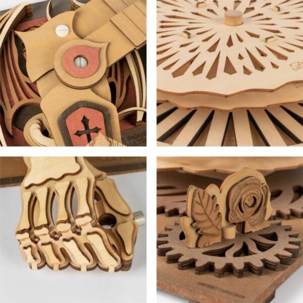 3D Wooden Puzzle Wooden Robot Draw Real Picture SD001 - Image 7