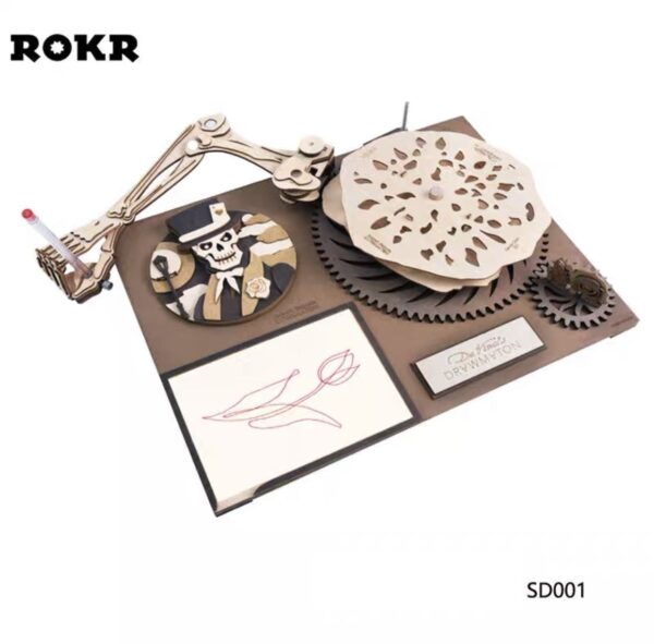 3D Wooden Puzzle Wooden Robot Draw Real Picture SD001 - Image 2