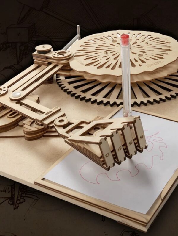 3D Wooden Puzzle Wooden Robot Draw Real Picture SD001 - Image 6