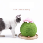 Cat Scratch Post Green Cactus Cat Tree - Image 6