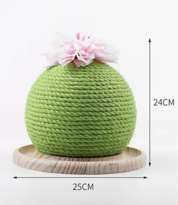 Cat Scratch Post Green Cactus Cat Tree - Image 2