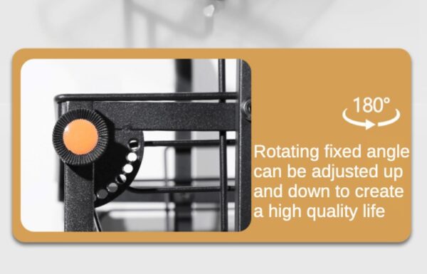 Kitchen Storage Rack Kitchen Trolley Folding Portable Trolley(White) - Image 10