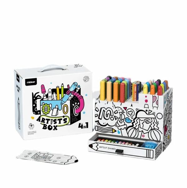 Artist's Box Children Drawing Set Art Painting kit 52pcs - Image 21