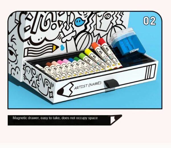 Artist's Box Children Drawing Set Art Painting kit 52pcs - Image 17