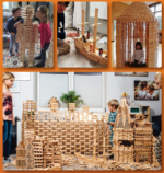 Wooden Building Blocks Balance Game Stacker Blocks 100pcs - Warm Colour - Image 5