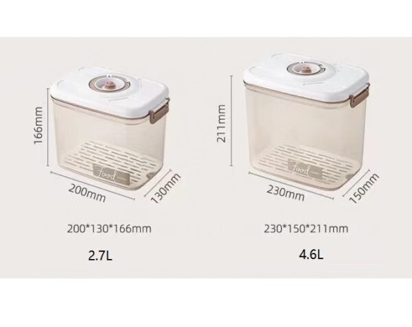 Food Container Airtight Jar For Food Preservation2.7+4.6L - Image 2