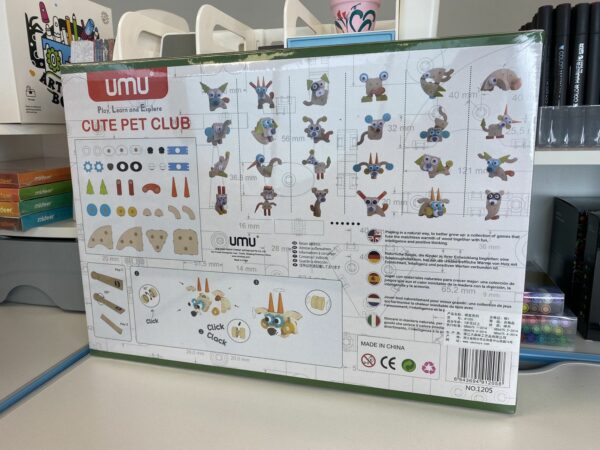 Wooden Building Blocks Cute Pet Club - Image 2