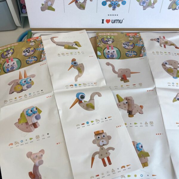 Wooden Building Blocks Cute Pet Club - Image 11