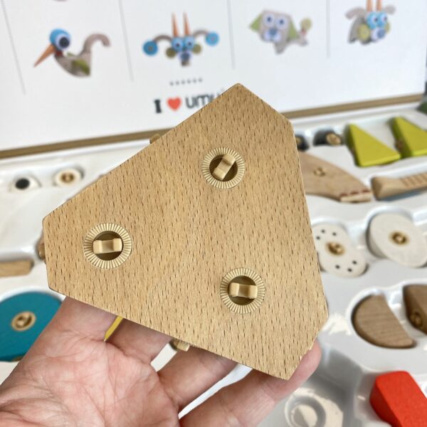 Wooden Building Blocks Cute Pet Club - Image 8